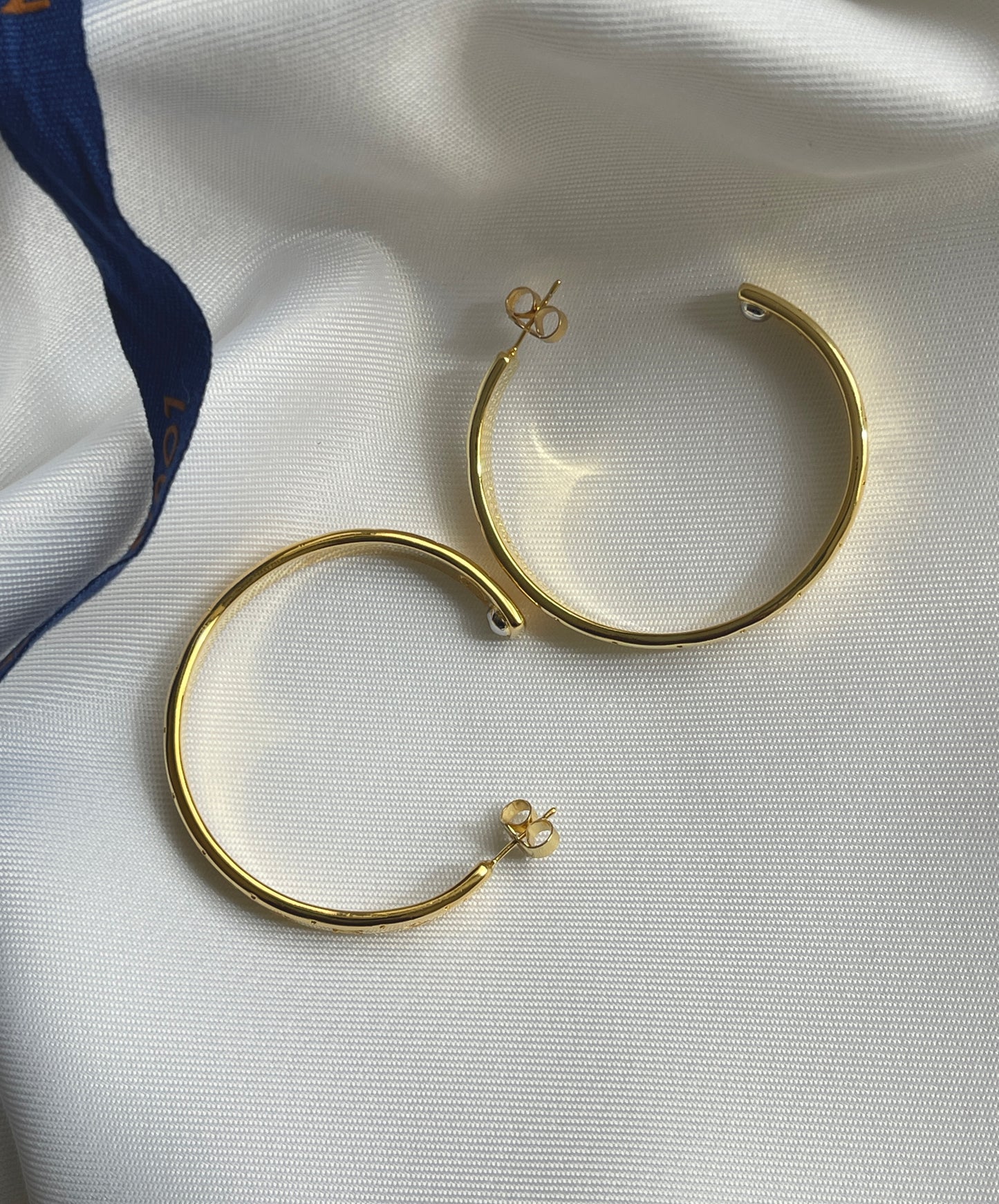 Monogram hoops