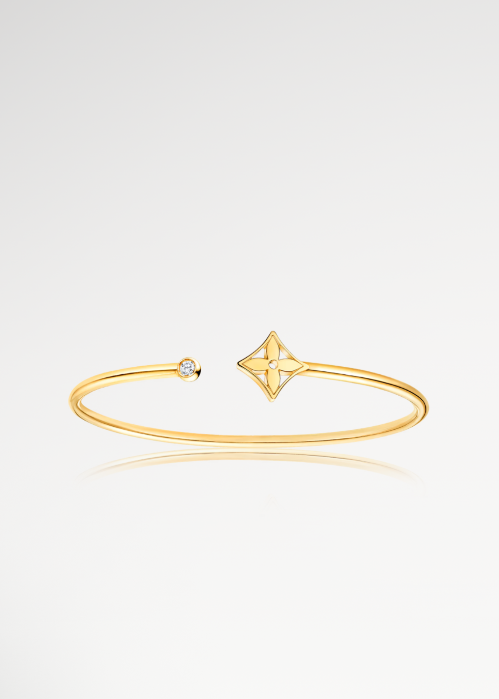 Idylle Blossom Twist Bracelet, Yellow Gold