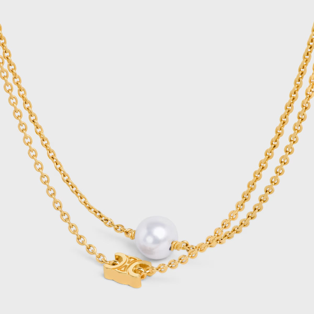 CE double layers pearl bracelet