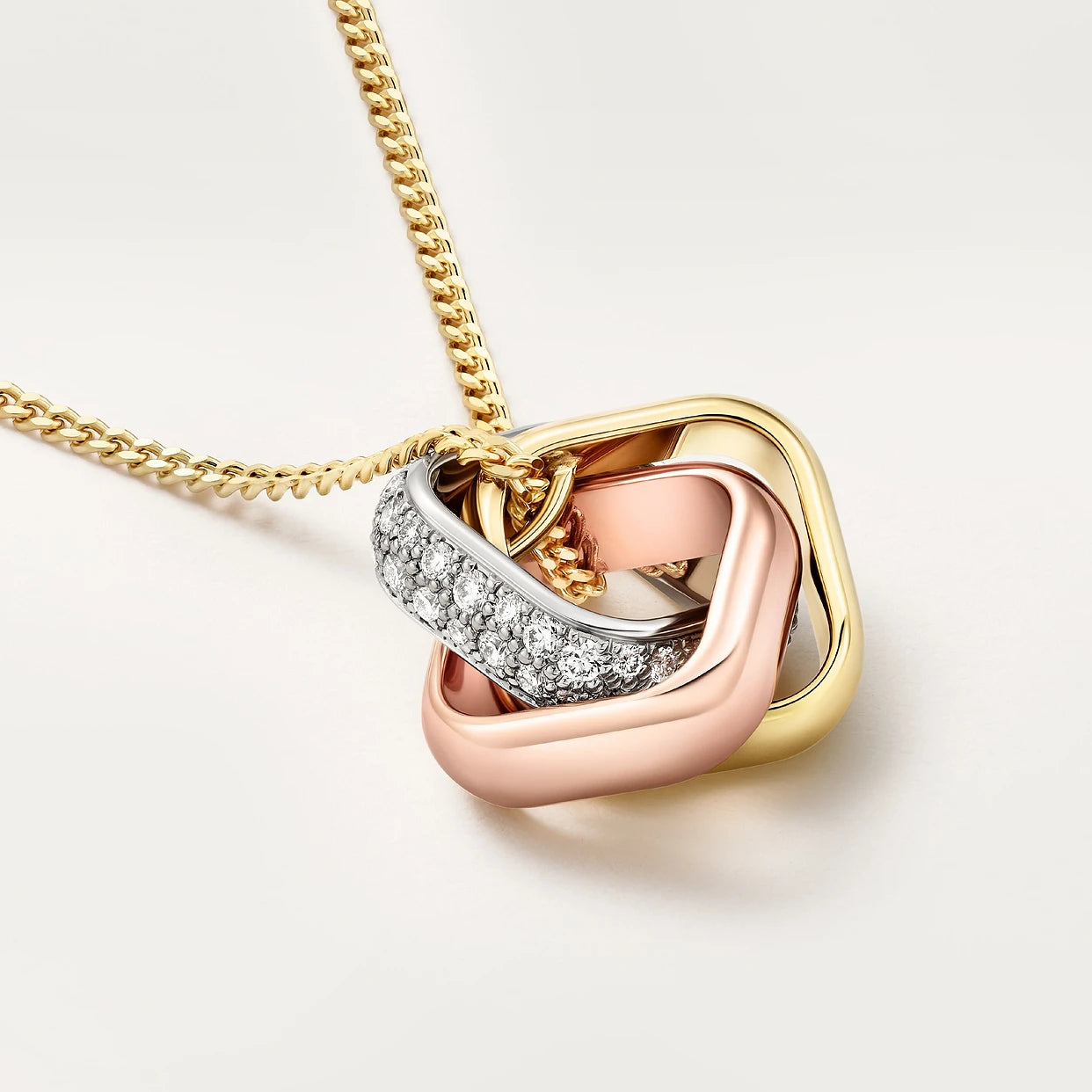 Trinity cushion pendent -semi paved