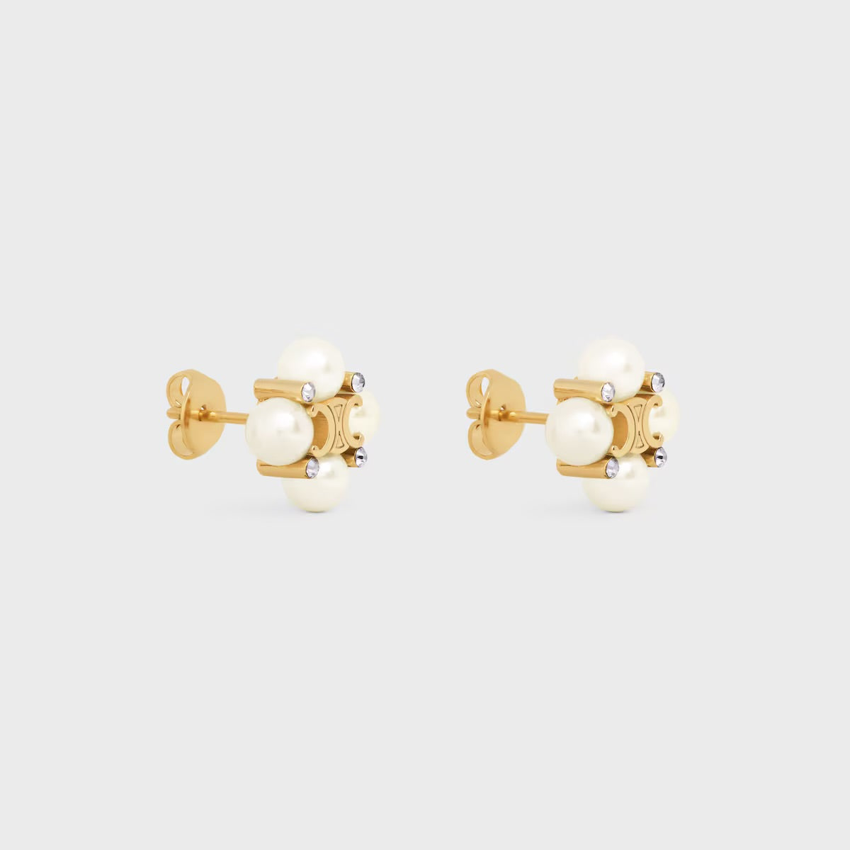 Triomphe petite pearls earrings
