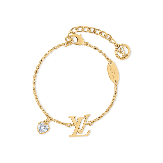 L logo diamond bracelet