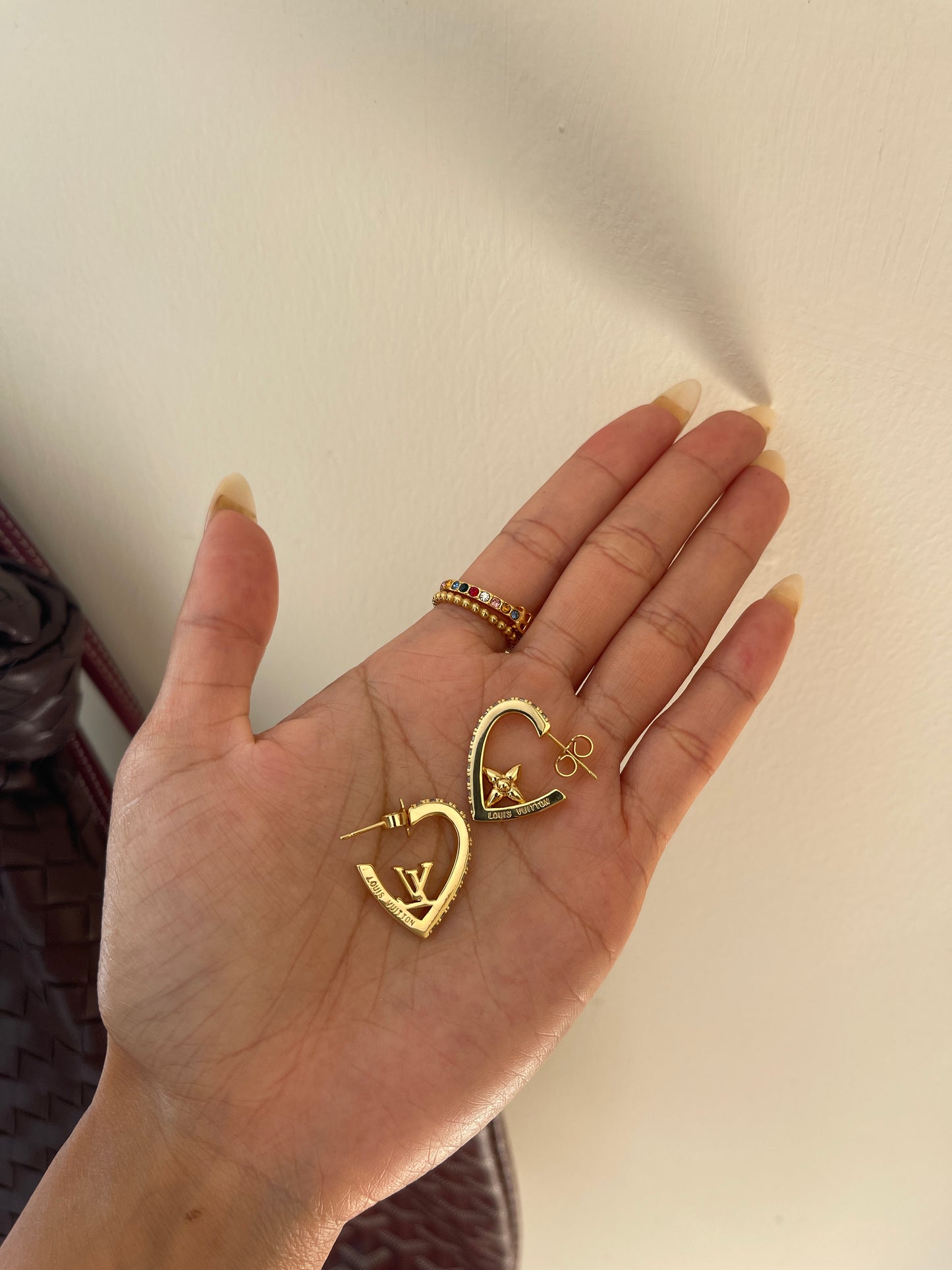 My LV love earrings