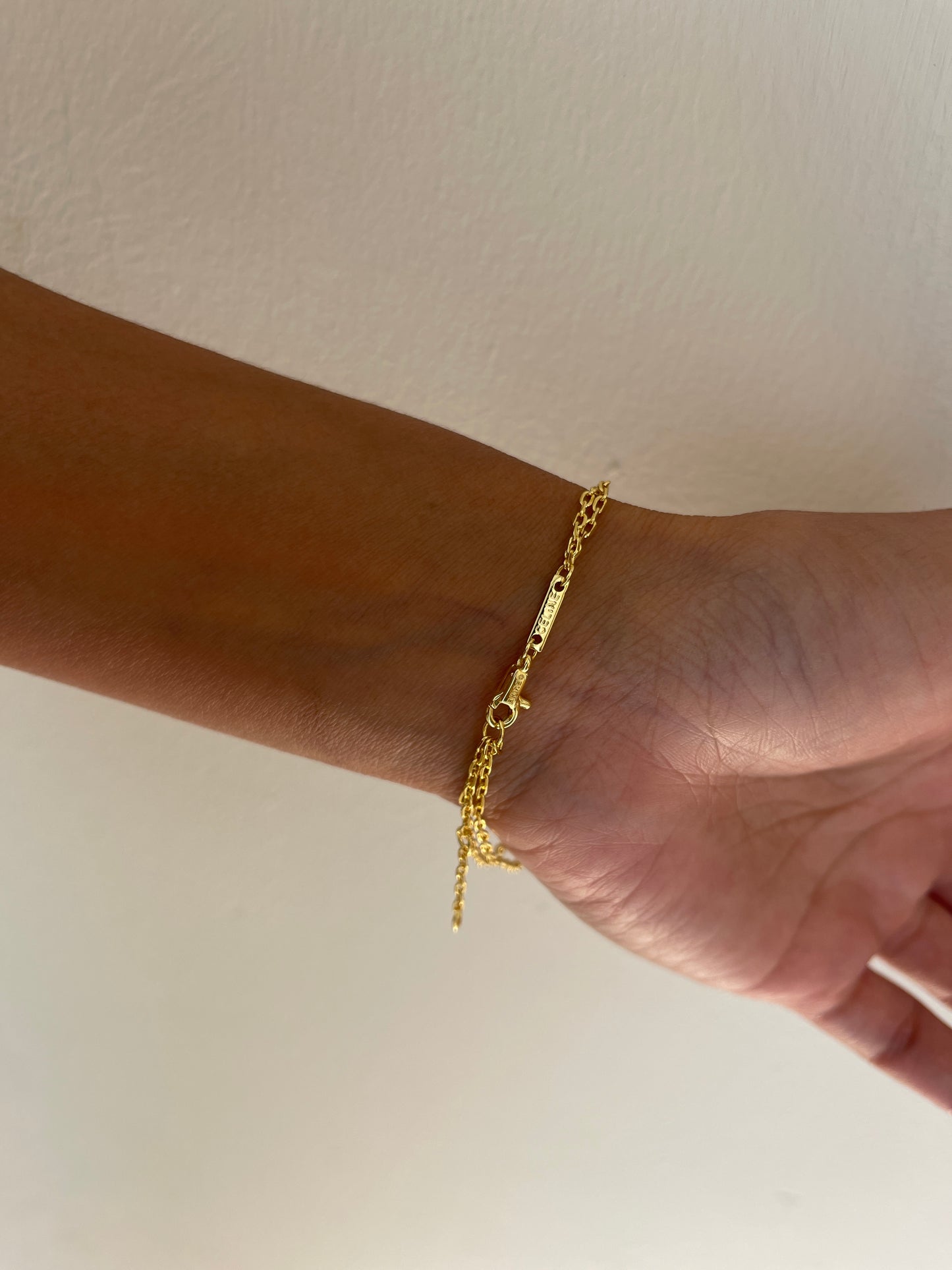 CE double layers pearl bracelet