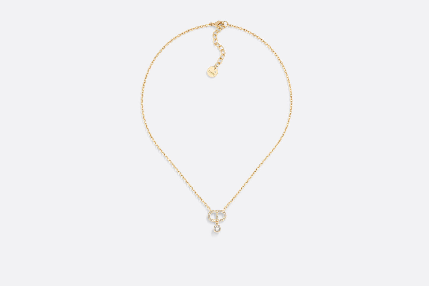 Petite CD gems necklace