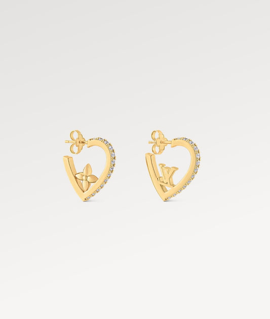 My LV love earrings