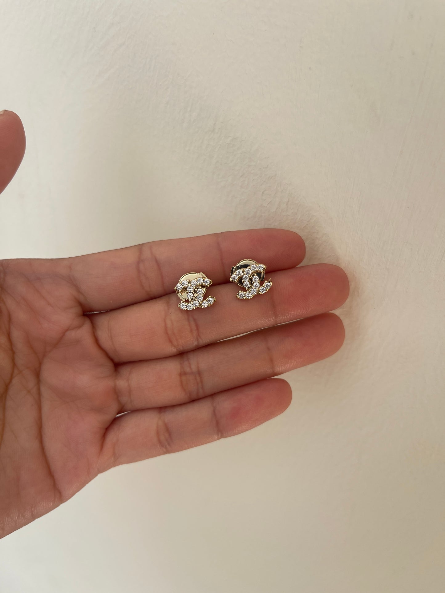 CC petite stud earrings