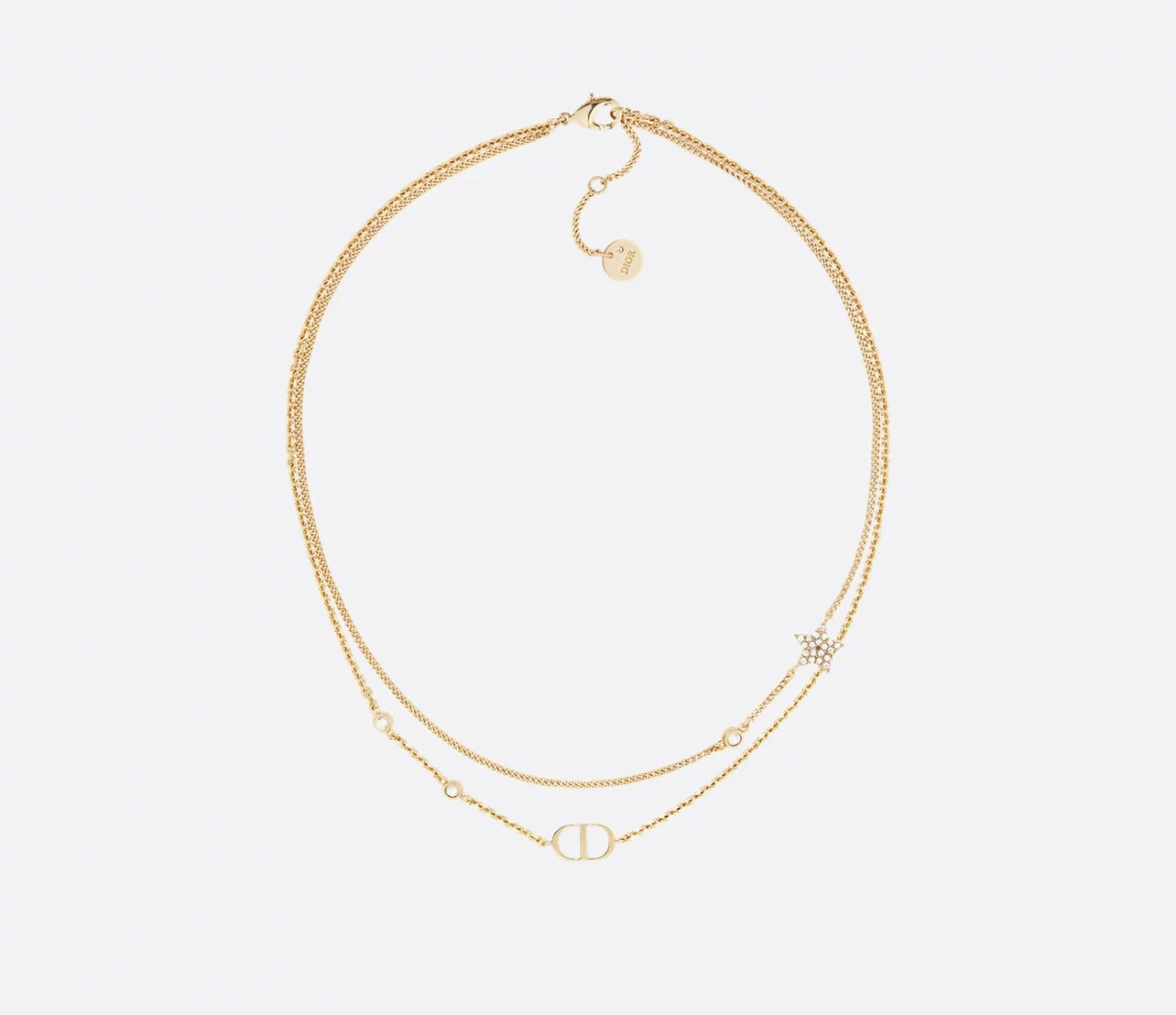 CD petite double necklace