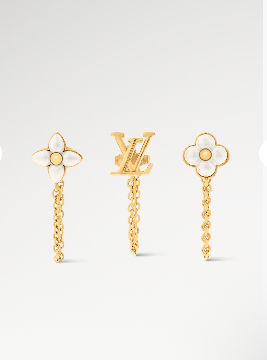 LV Floragram Earrings set of3