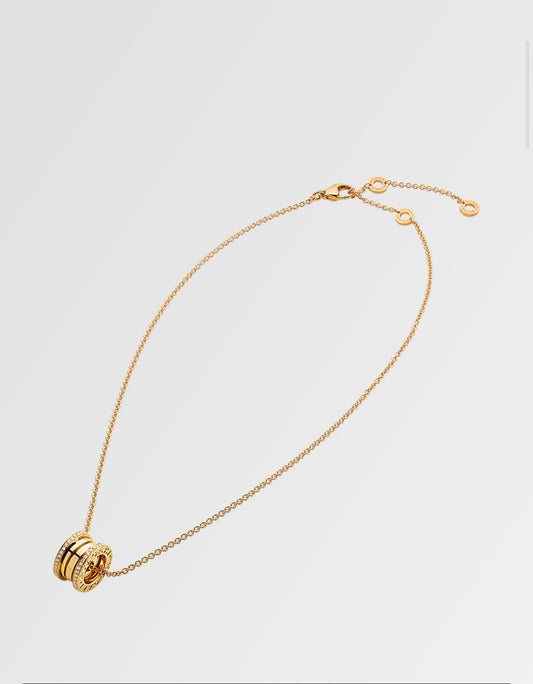 B zero necklace in gold