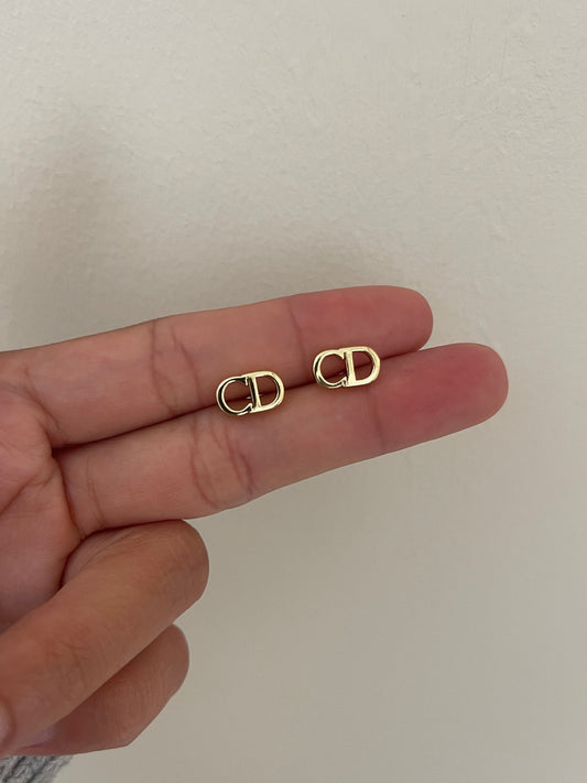 CD petite stud earrings