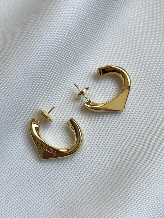 Prada eternal hoops earrings