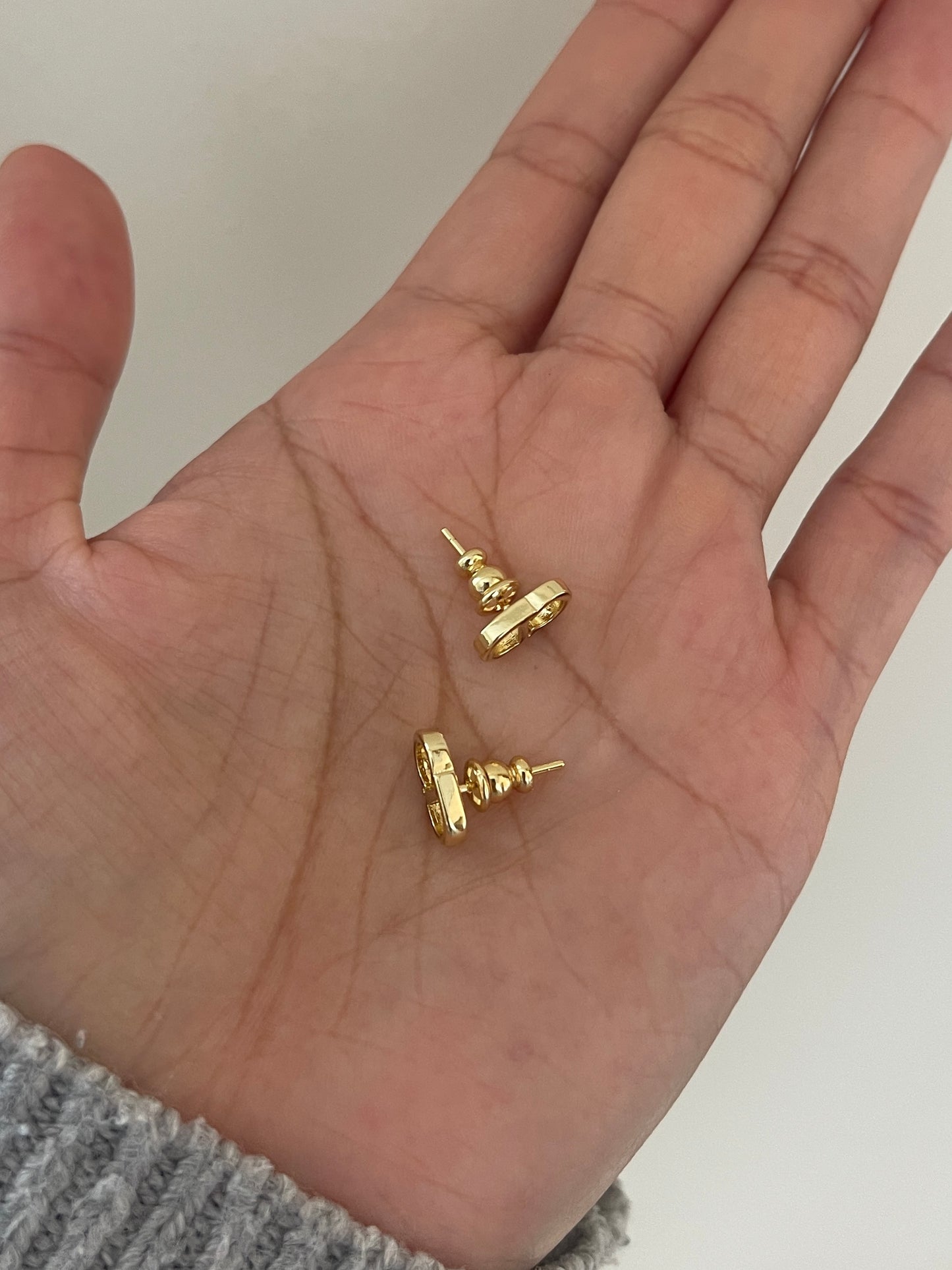 CD petite stud earrings