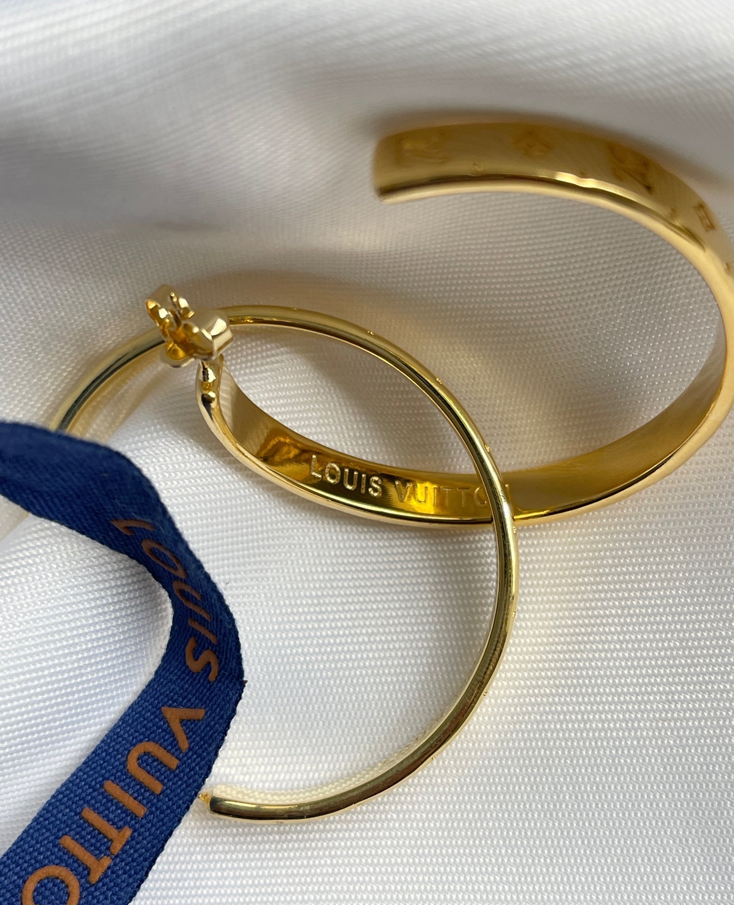 Monogram hoops