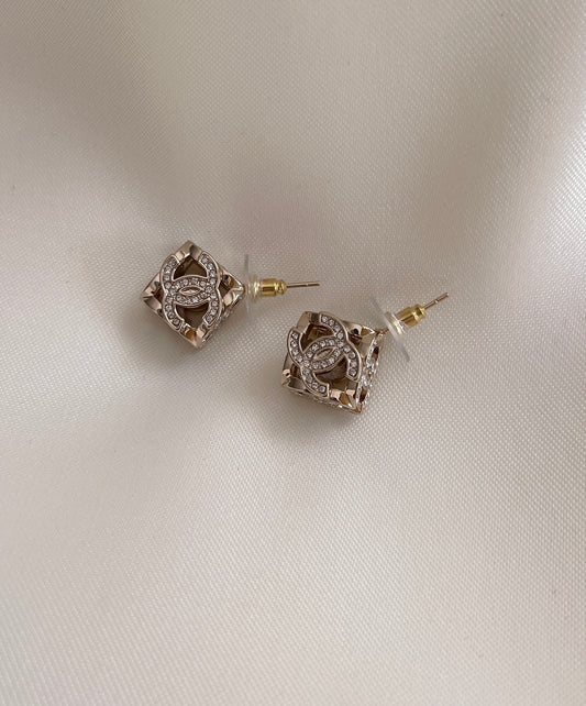 Ch stud earrings