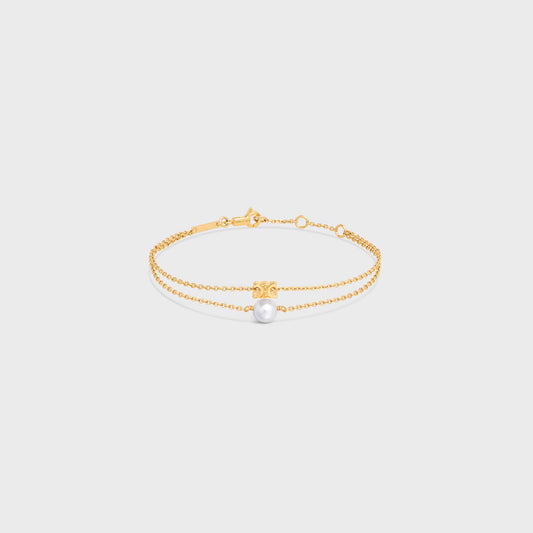 CE double layers pearl bracelet