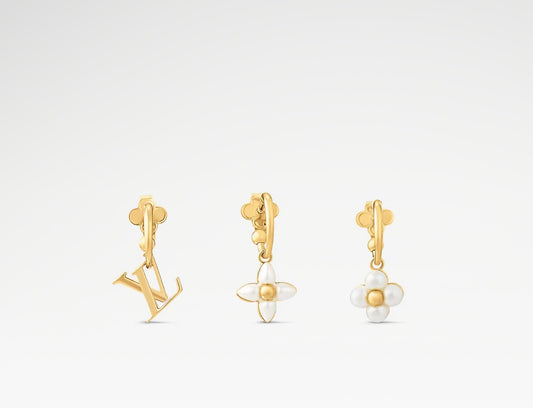 Lv floragram earrings