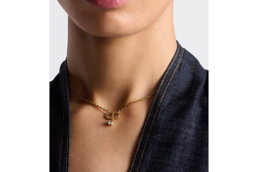 Petite CD gems necklace